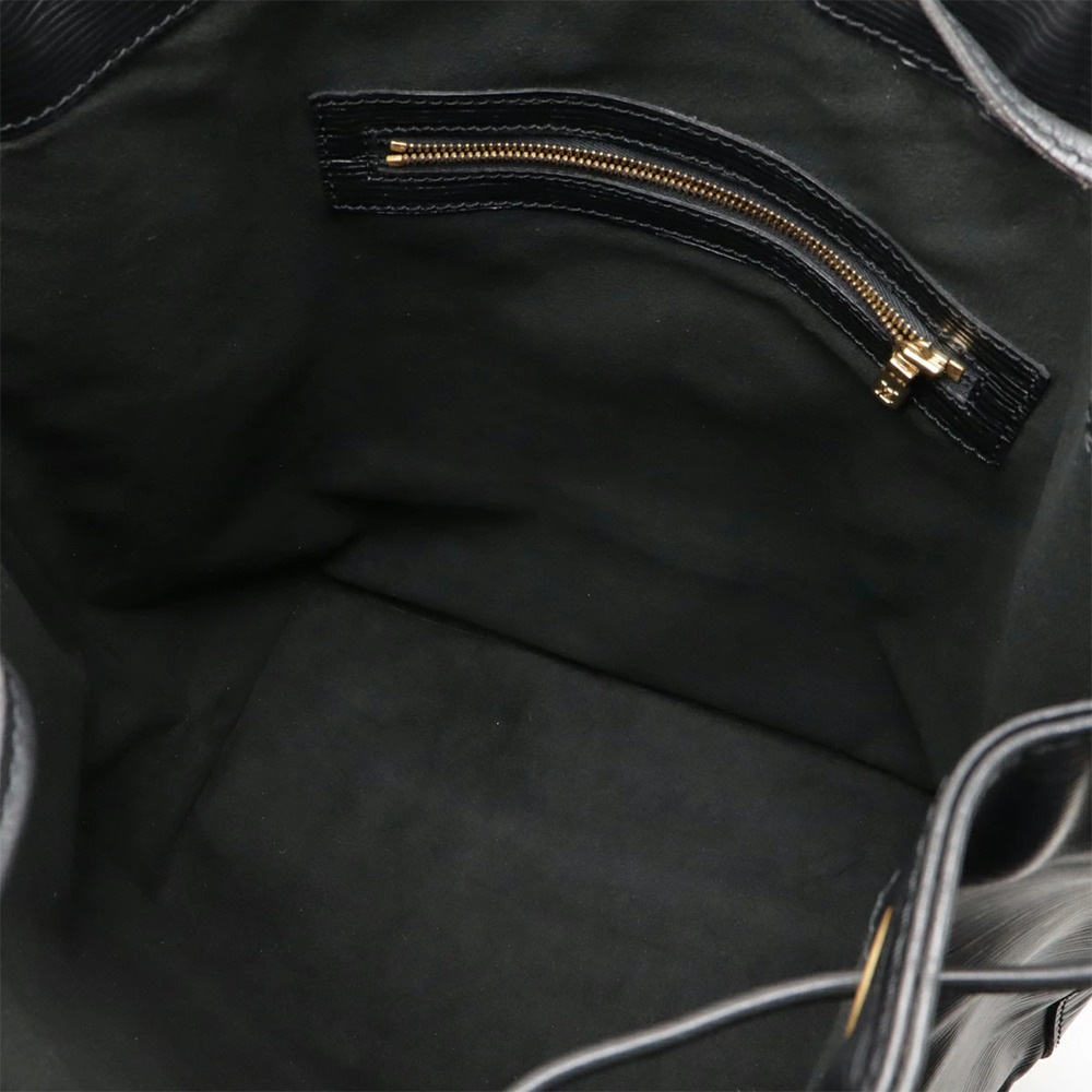 LOUIS VUITTON Epi Noe Shoulder Bag Hobo Semi Shoulder Drawstring Noir Black - Picture 7 of 8